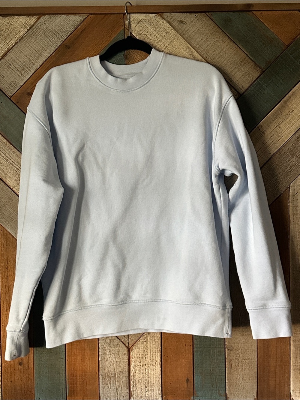 Banana Republic Light Blue Men's Crewneck Sweatshirt